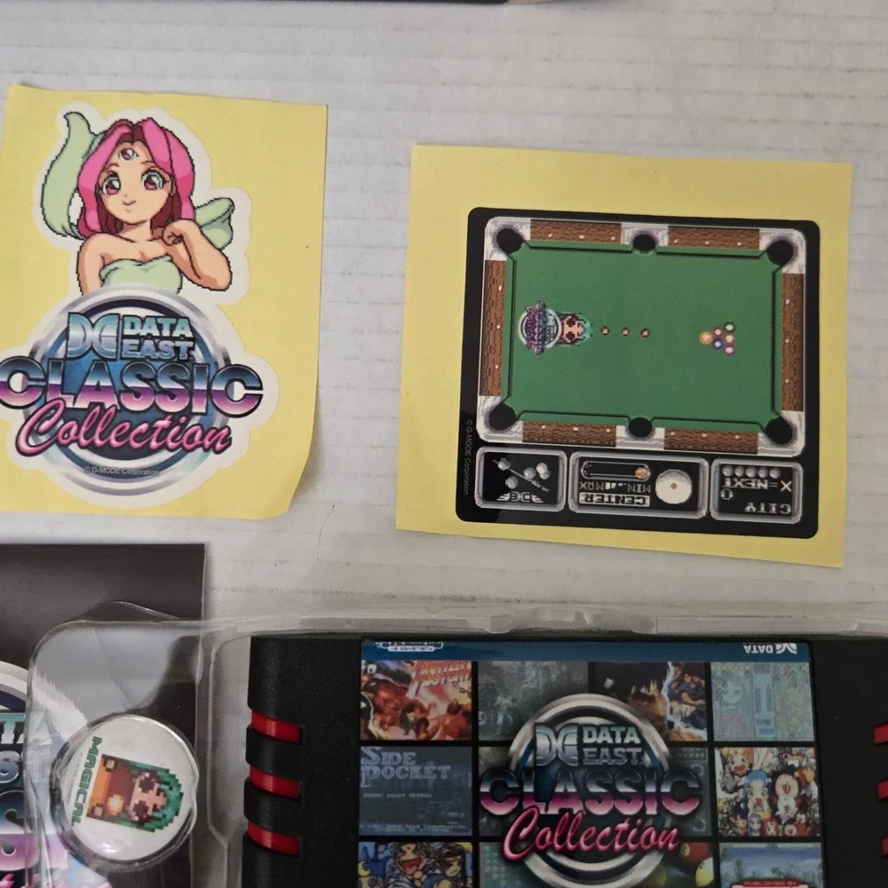 Retro Bit Data East Classic Collection SNES Cartridge CIB Pins Stickers Manual
